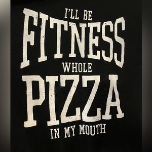 3xl T-Shirt with Fitness slogan